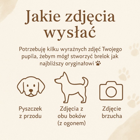 Customowy brelok z Twoim psem Customowy brelok z Twoim psem